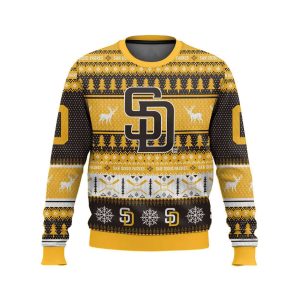 2025 Personalized Padres Ugly Christmas Sweater1