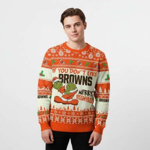 Browns Grnch Merry Kissmyass Ugly Sweater1