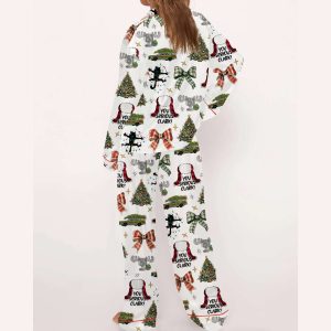 You Serious Clark Christmas Silky Satin Pajama Set3