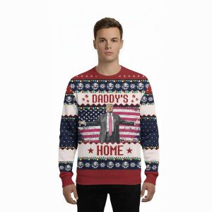 2025 Trump Daddys Home Ugly Christmas Sweater1