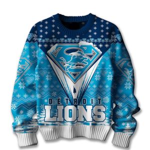 Lions Merry Super Christmas Ugly Sweater