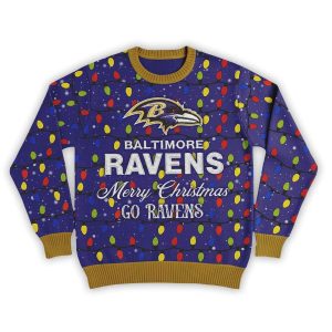 Merry Christmas Go Ravens Football Ugly Sweater