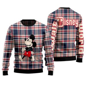 Walt Disney World Checkered Ugly Christmas Sweater