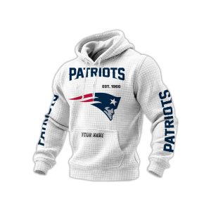 Patriots Est 1960 Personalized Waffle Hoodie3