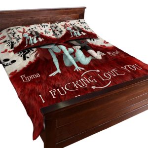 Jack Sally Nightmare I Fcking Love You Either Way Works Personalized Bedding Set1