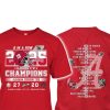 2025 Congrats Bama 6 In A Row Iron Bowl Champs Shirt