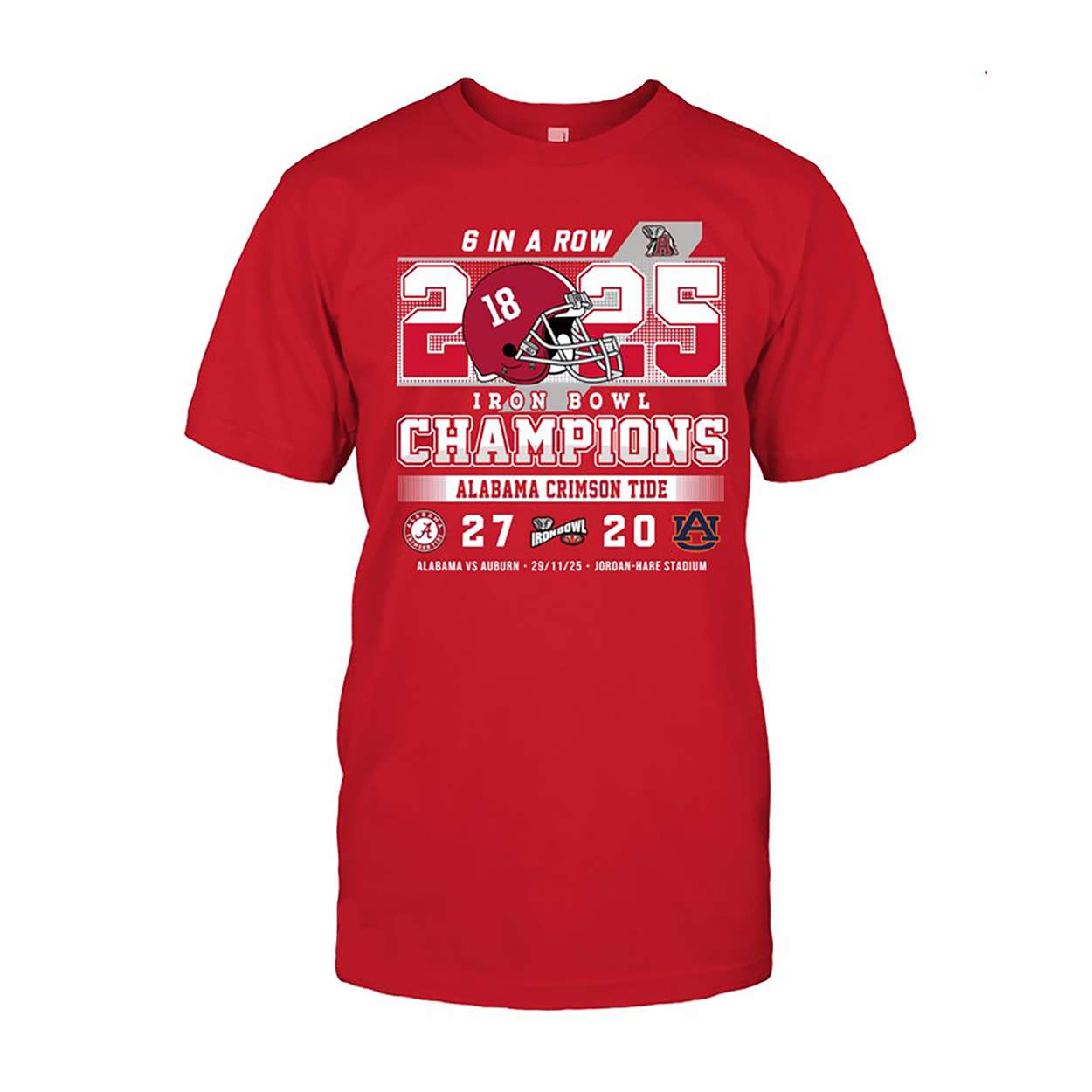 2025 Congrats Bama 6 In A Row Iron Bowl Champs Shirt 2025 Congrats Bama 6 In A Row Iron Bowl Champs Shirt