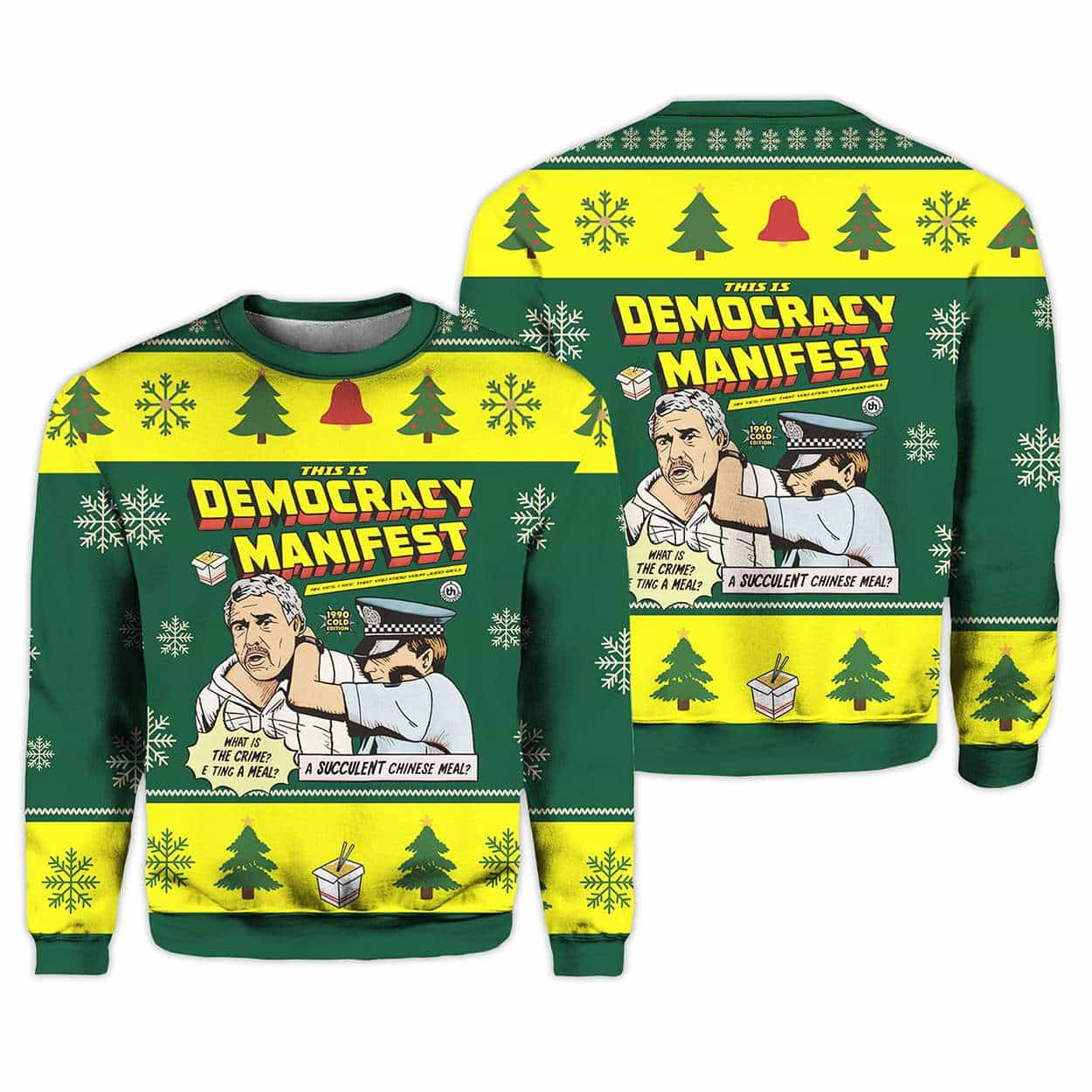 2025 Democracy Manifest Christmas Ugly Sweater 1 2025 Democracy Manifest Christmas Ugly Sweater