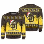 2025 Padres Snowflakes Christmas Ugly Sweater