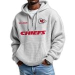 2025 Personalized Chiefs Quarter Zip Waffle Hoodie