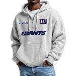 2025 Personalized Giants Quarter Zip Waffle Hoodie