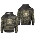 2025 Raiders Salute to Service Camo Hoodie