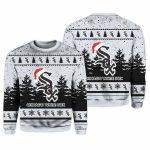 2025 White Sox Snowflakes Christmas Ugly Sweater