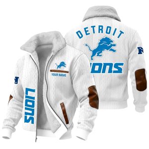 Personalized Lions Winter Fleece Western Jacket4