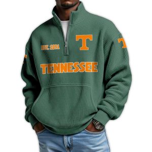 Tennessee Football Est 1891 Waffle Stand Collar Half Zip Sweatshirt 1 Tennessee Football Est 1891 Waffle Stand Collar Half Zip Sweatshirt1