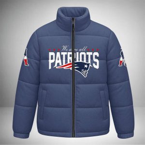 2025 We Are All Patriots Rivalries Nor Easter Puffer Jacket1