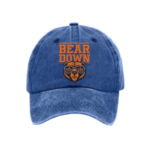 Retro Good Better Best Bear Down Print Baseball Cap2