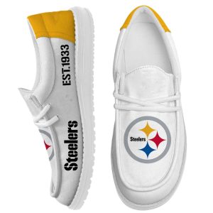 Personalized Steelers Est 1933 Canvas Shoes3