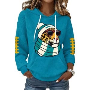 Jaguars DUUUVAL Football Waffle Fabric Hoodie1