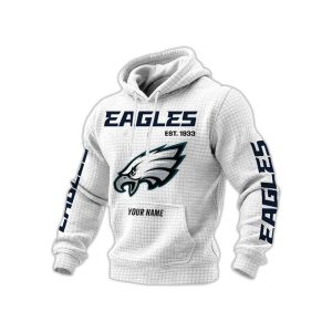 Eagles Est 1933 Personalized Waffle Hoodie2