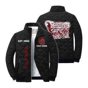 Personalized Sooners Est 1895 Winter Warm Quilted Jacket