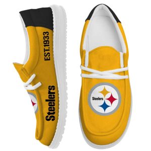 Personalized Steelers Est 1933 Canvas Shoes1