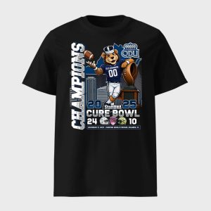 Old Dominion Monarchs 2025 Cure Bowl Champions Shirt 1
