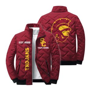 Personalized USC Trojans Est 1888 Winter Warm Quilted Jacket1