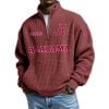 Alabama Football Est 1892 Waffle Stand Collar Half Zip Sweatshirt