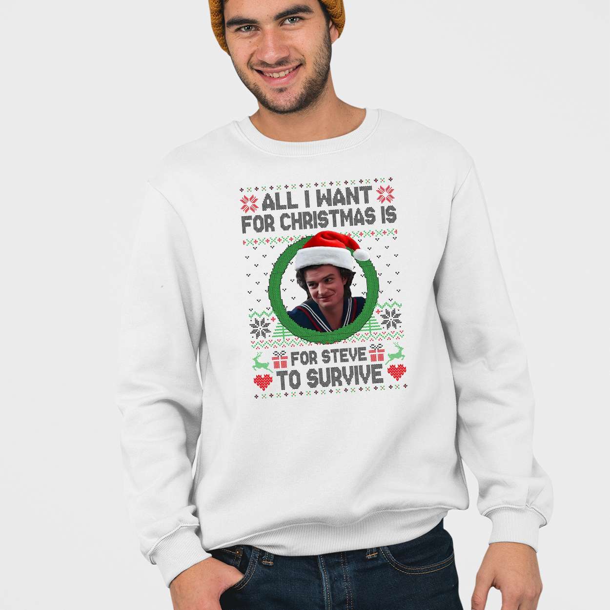 All I Want For Christmas Is Steve To Survive Shirt All I Want For Christmas Is Steve To Survive Shirt