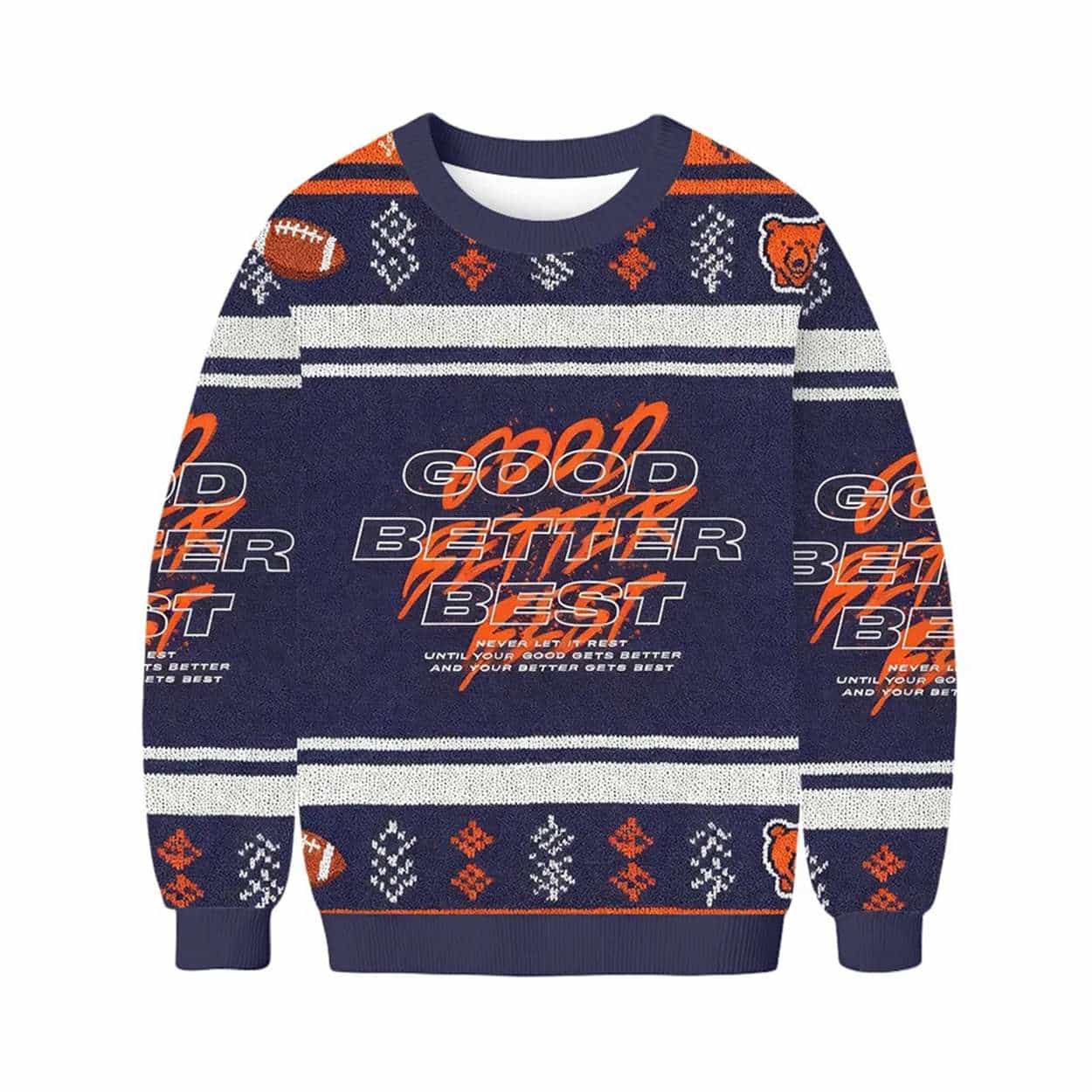 Bears Good Better Best Ugly Sweater Bears Good Better Best Ugly Sweater