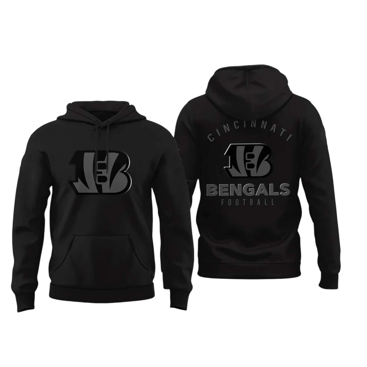 Bengals BACK IN BLACK 2025 Combo Hoodie Bengals BACK IN BLACK 2025 Combo Hoodie
