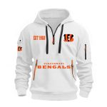 Bengals Est 1968 HOODIE HALF ZIPPER