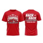Bulldogs Back 2 Back 2025 SEC Football Conference Champions Shirt