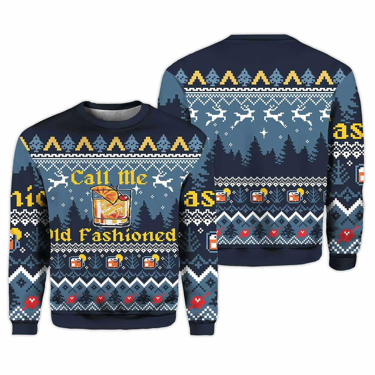 Call Me Old Fashioned Christmas Ugly Sweater 1 Call Me Old Fashioned Christmas Ugly Sweater