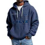 Colts Est 1953 Quarter Zip Waffle Hoodie