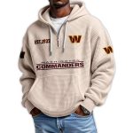 Commanders Est 1932 Quarter Zip Waffle Hoodie