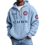 Cubs Est 1876 Quarter Zip Waffle Hoodie