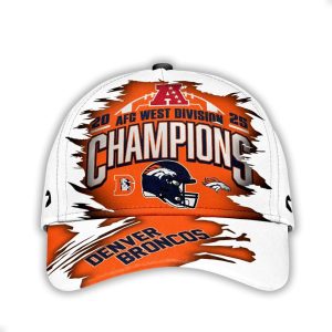 Broncos 2025 AFC West Champions Classic Cap