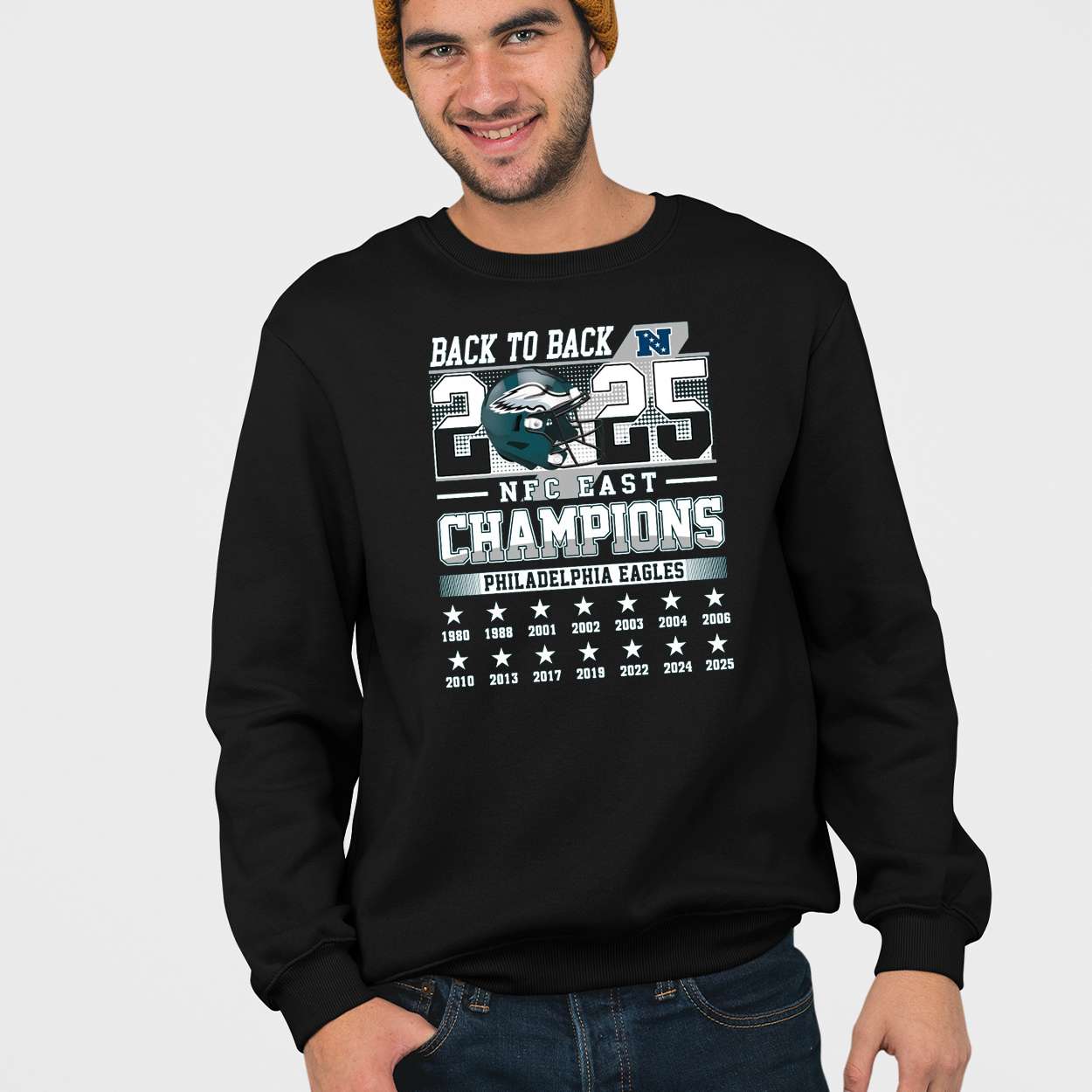 Eagles Back To Back 2025 NFC East Champions Shirt Eagles Back To Back 2025 NFC East Champions Shirt