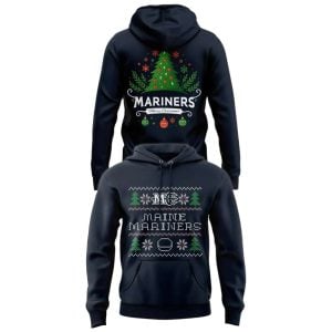 Maine Mariners 2025 Merry Christmas Hoodie Sweatshirt3