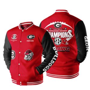Georgia Football 2025 SEC Champions Baseball Jacket