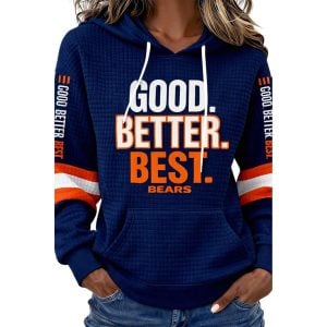 Good Better Best Bears Waffle Fabric Hoodie