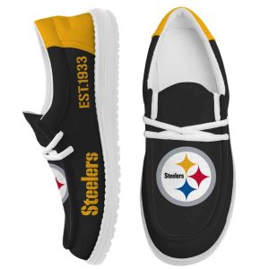 Personalized Steelers Est 1933 Canvas Shoes
