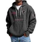 Falcons Est 1965 Quarter Zip Waffle Hoodie