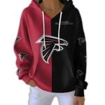 Falcons Football Split Ribbed Hooded Sweater