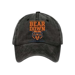 Retro Good Better Best Bear Down Print Baseball Cap1