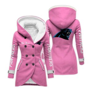 Personalized Panthers Long Hooded Fleece Jacket3