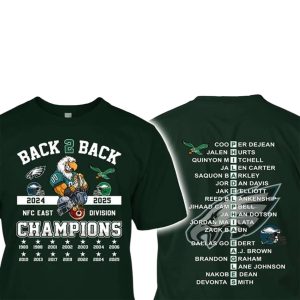 Eagles B2B NFC East Champs 2025 Two Sided Shirt