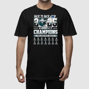 Eagles Back To Back 2025 NFC East Champions Shirt 3 Eagles Back To Back 2025 NFC East Champions Shirt 4